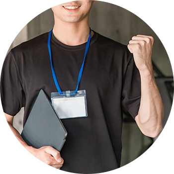 頼もしいトレーナー