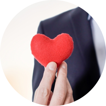 ハートを持つ人